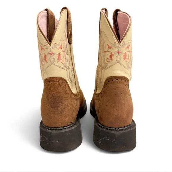 Justin Gypsy Brown and Cream Western Boots. IOB - Picture 5 of 8